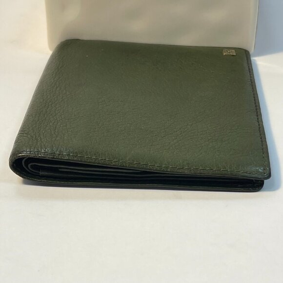 Givenchy  Olive Green Men's Bifold Wallet with Coin Compartment - Preowned - Picture 4 of 10